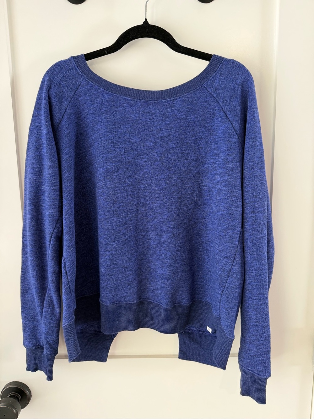 Element Women's Heather Royal Blue Scoop Neck Pullover Sweater
